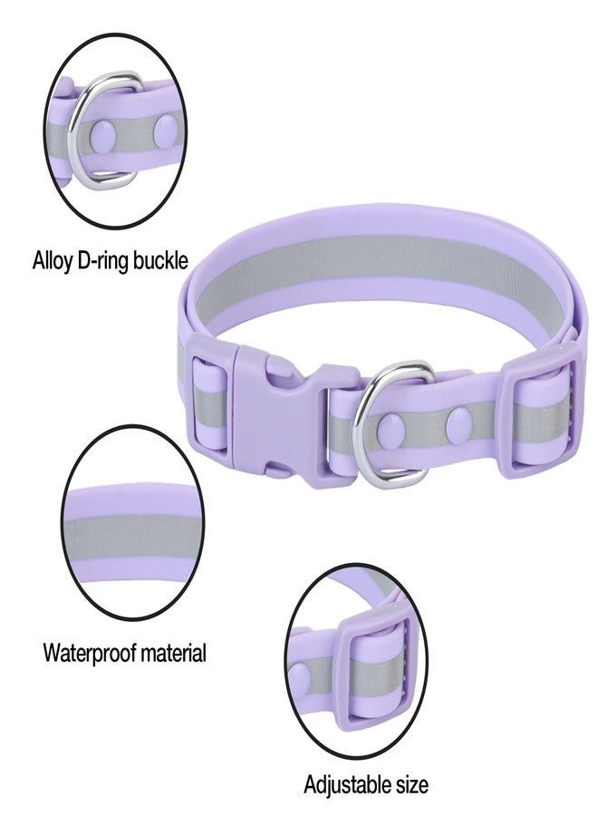 KOLODOGO Waterproof Dog Collar - Reflective Adjustable Collar Durable Collars for Small Medium Large Dogs Easy Clean PVC Material - Multiple Colors Sizes (S, M, L) - Image 4